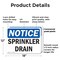 Signmission Sprinkler Drain, 18 in W x Rectangle, Plastic OS-2PACK-NS-P-1218-L-18396 - alternate 5